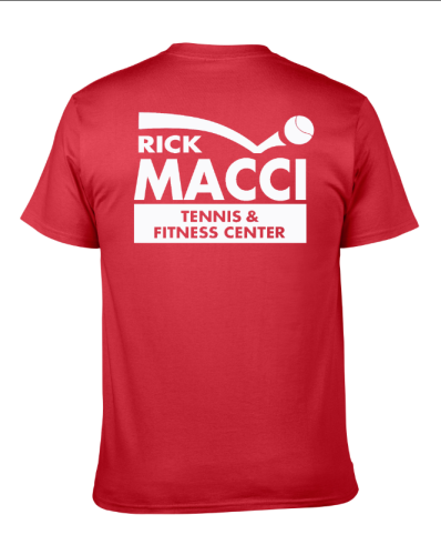 Red & White Rick Macci T Shirt