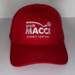 Red & White Rick Macci Hat