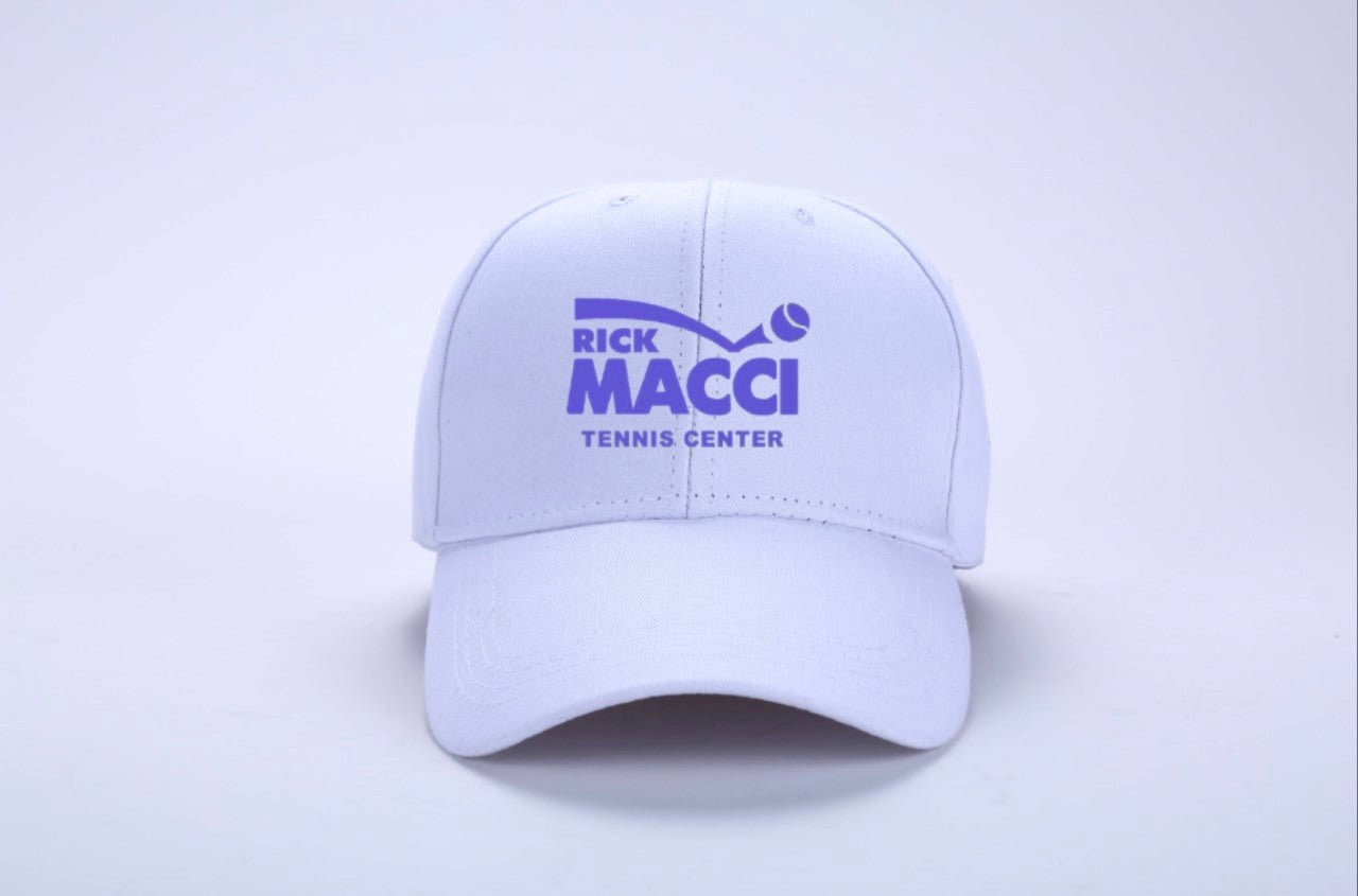 White & Purple Rick Macci Hat